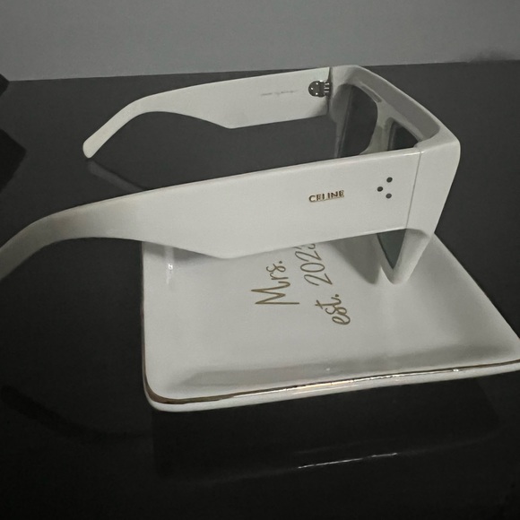 Celine 60mm white sunglasses. Worn once - Picture 3 of 7